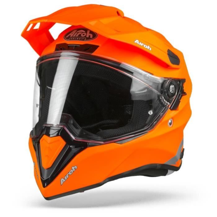 46 Orange, S Woljay Casque de Moto Intégral Course Scooter pour Adultes 