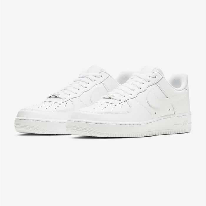 Air Force 1 '07 Chaussures Baskets AF1 Airforce One pour Femme Homme Blanc
