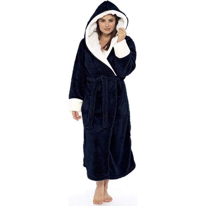Longue robe de chambre femme new arrivals