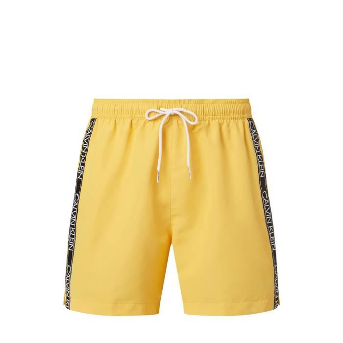 Short de bain Calvin Klein Jeans ref 53137 Jaune Jaune Cdiscount Pret a Porter