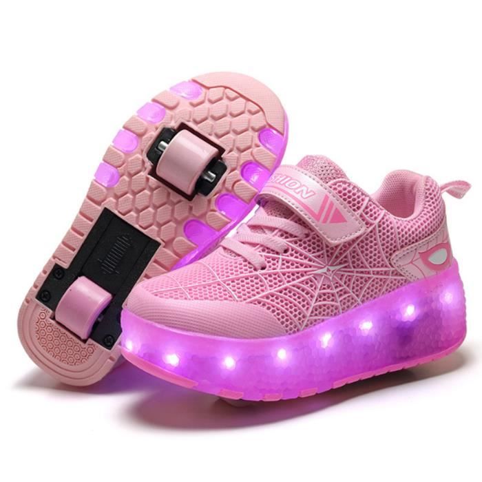 Skateshoes USB Charge Enfant Basket Roulettes Mesh Chaussures LED Lumière  Chaussures Garçons Filles Bleu Sneakers une Roues - Achat / Vente  Chaussures LED Basket Enfant - Cdiscount