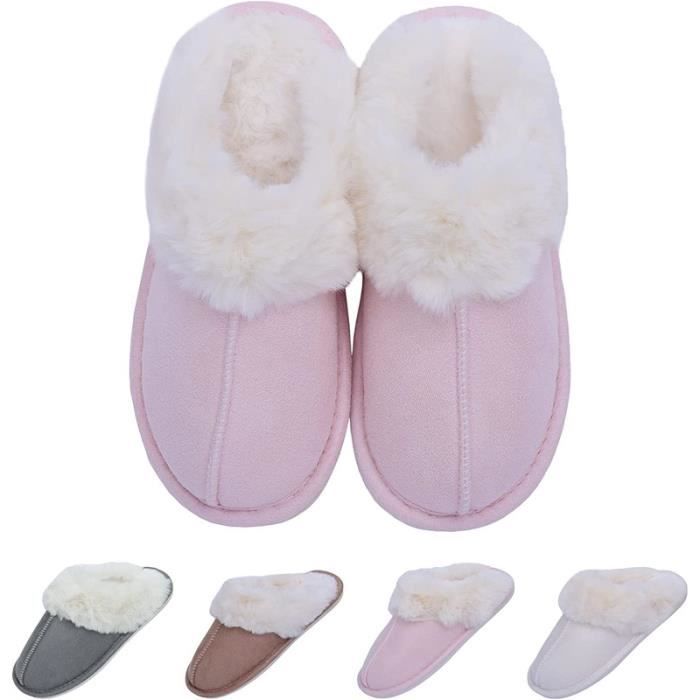 Pantoufle Hiver Femme - KJEHOME - Loisirs épaississement chaud