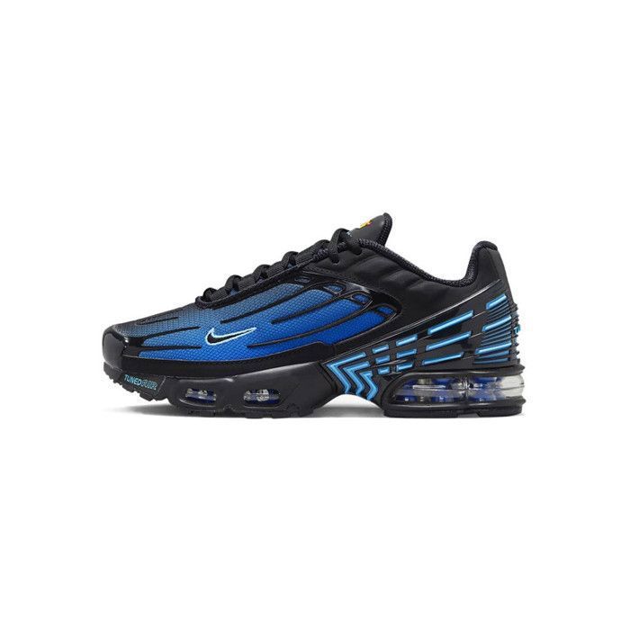 Basket Nike AIR MAX PLUS 3 Junior - NIKE - FB8025-001 - Synthétique - Bleu  - Enfant - Garçon - Lacets