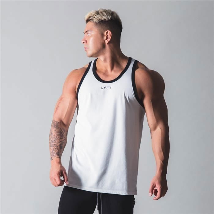 Débardeur sans manches pour homme, athlétisme, séchage rapide, dos en Y Débardeur sans manches pour homme, athlétisme, séchage rapide, dos en Y