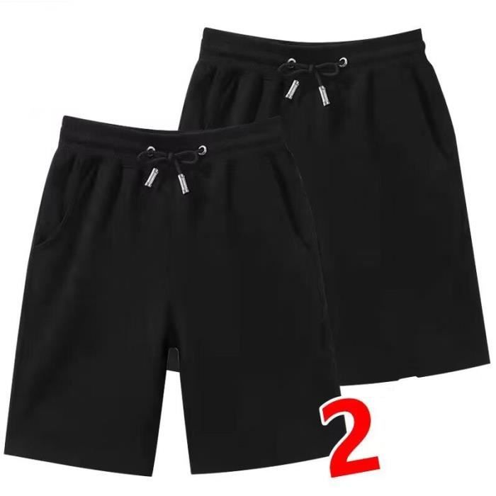 Lot de 2 Short Homme Marque Luxe Beach Bermuda Hommes Pantacourt homme Sport Shorts homme Vetement Masculin CZ noir noir Noir noir Cdiscount Pret a Porter