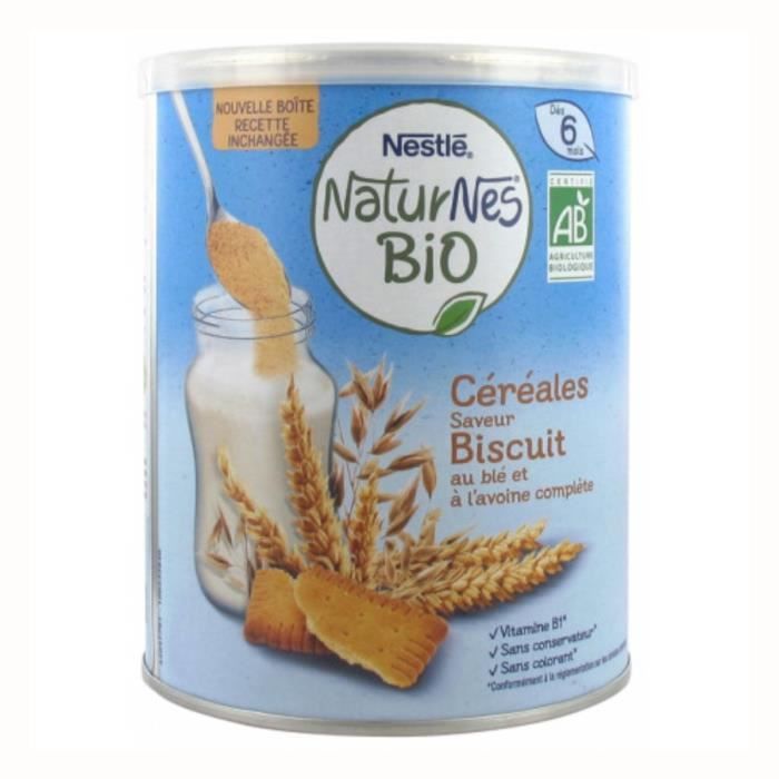 Nestlé Naturnes Céréales Biscuités Bio 240g