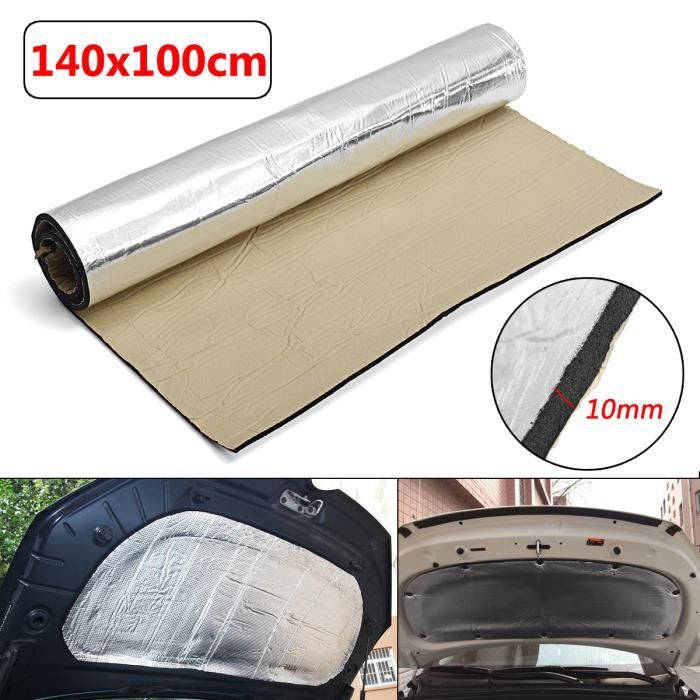 1x 10mm tapis d insonorisation isolation acoustique de fibre de verre pr voiture van 140 100cm cdiscount auto