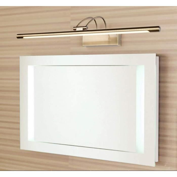 Bronze LED Lampe pour Mirior Blanc Froid-6000K Eclairage de Salle de Bain Applique Mural Luminaire Intérieur Couloir Hôtel Balcon