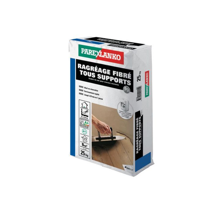 Ragréage fibré sur tous supports 25Kg PAREXLANKO Cdiscount Bricolage