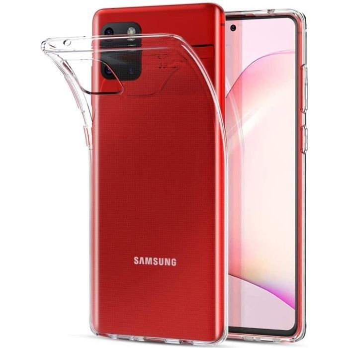 Transparent Ultra Mince Anti Rayures Silicone TPU Transparent QHOHQ Coque pour Samsung Galaxy Note 10 Lite 