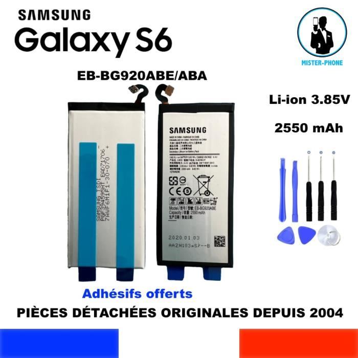 Batterie Originale Samsung Galaxy S6 Eb Bg9abe Aba 2550mah Oem Origine Kit Outils Desassemblage Genuine Battery Tools Cdiscount Telephonie