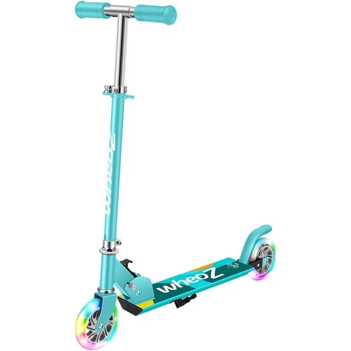 Trottinette Pliable Evo Pour Enfant - Guidon Réglable 75-80 Cm, Roues Lumineuses, Frein Pied, à Partir De 5 Ans - 8