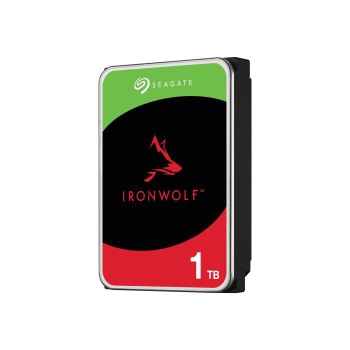 - Seagate - Seagate IronWolf ST1000VN008 - disque dur - 1 To - SATA 6Gb/s