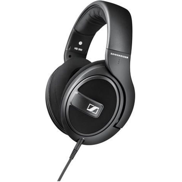 Casque Sennheiser HD 569 HD 5 avec micro pleine taille jack 3,5mm noir