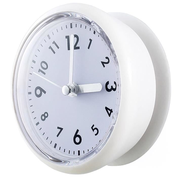 Silicone Salle De Bain Horloge Cuisine Douche Horloge Impermeable