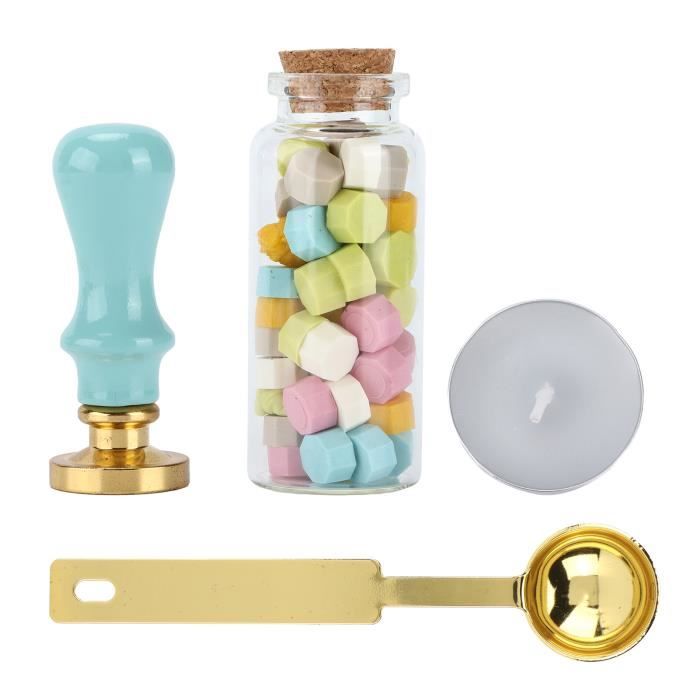 HURRISE Tête De Cachet De Cire Sceau De Cire Amovible Good Grip Style Rétro Enveloppe Cire à