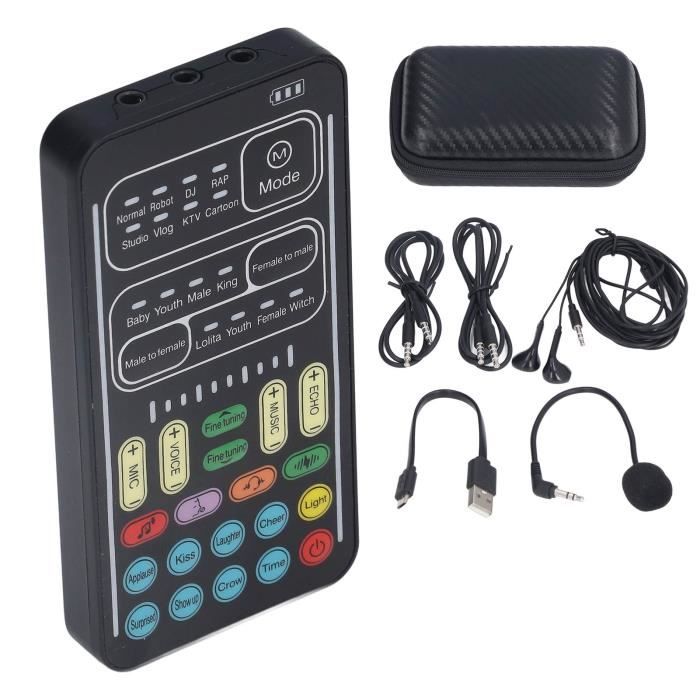 Sonew ensemble de changeur de voix I9 I9 Voice Changer Set Mini carte son  d'enregistrement portable multifonction pour ordinateur - Cdiscount  Informatique