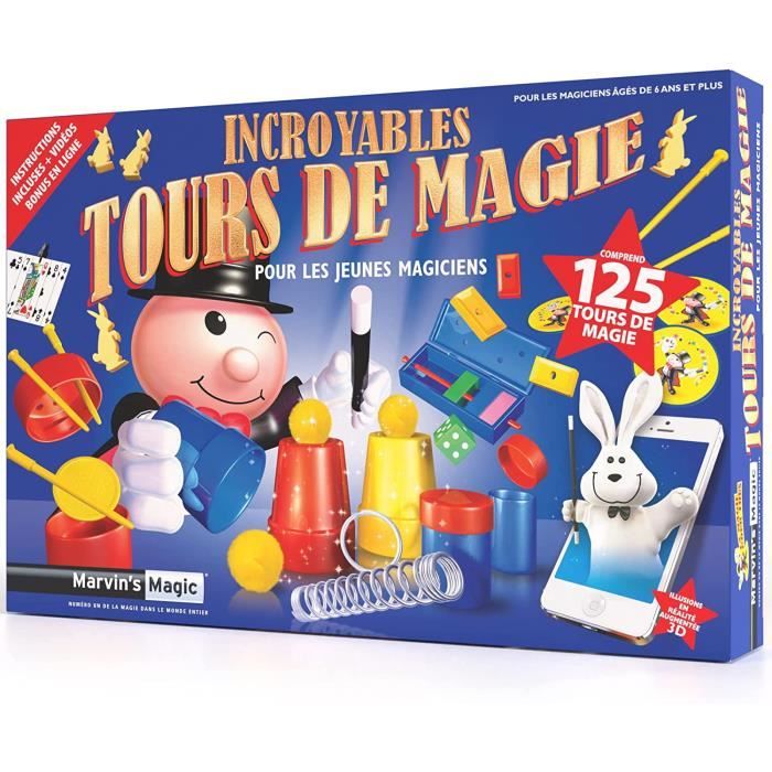 Marvin's Magic - Ensemble de Magie pour Enfants - Gamme de Magie Facile -  Comprend Une Baguette Magique, des Tours de Cartes et 292 - Cdiscount Jeux  - Jouets