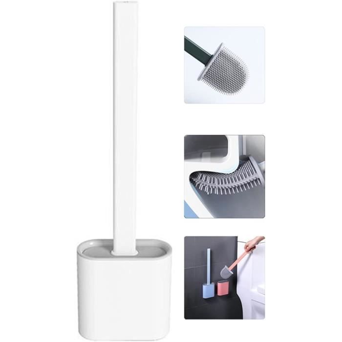 Shamdon Home Collection Brosse WC plate en silicone avec support ...