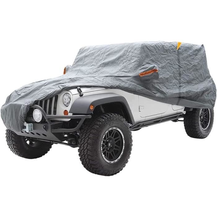 Funda Impermeable Para Jeep Wrangler 1997-2000 – Cobertura Total, Gris, Con Garantía Limitada De Por Vida