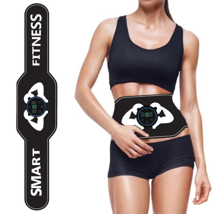 Electrostimulateur Abdominal Electrostimulateur Musculaire Ceinture Abdominale EMS - Sans Gel, USB, 6 Modes, 18 Niveaux Stimulation Musculaire Sans Gel