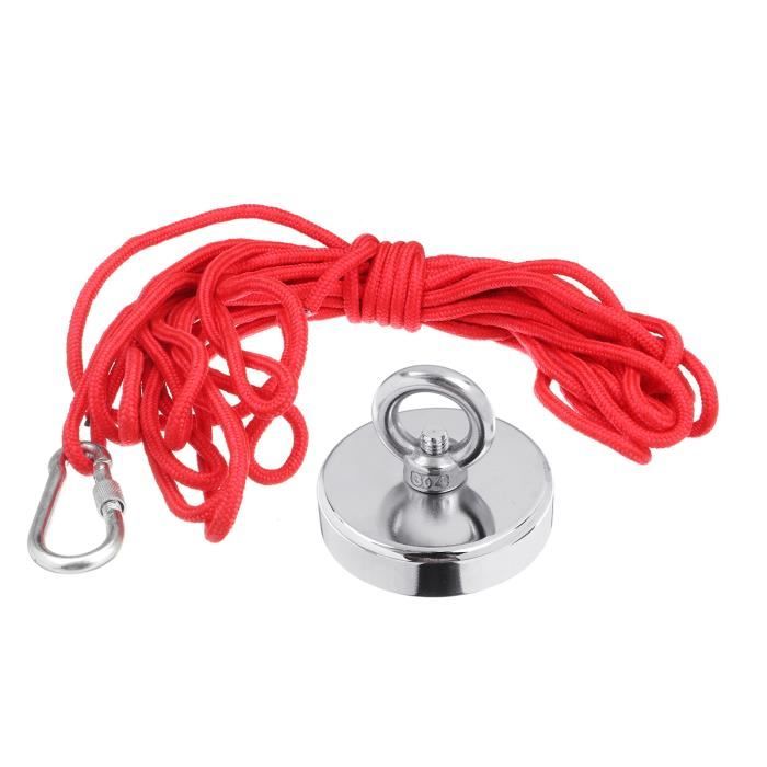 Aimants Néodyme Super Puissants 32 Kg - Lot De 4 - Diamètre 32 Mm - Pour Pêche, Garage, Bricolage