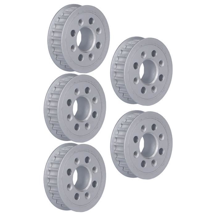 5 Pièces Noir GT2 Courroie De Distribution Poulie De Renvoi Roue Synchrone Imprimante 3D CNC