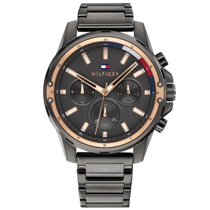 Tommy Hilfiger-Montre Multi-Cadrans pour Hommes à movement Quartz en Acier inoxydable - 1791790