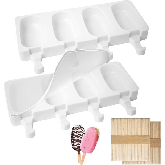 Aonveki Moule à Glace en silicone, 8 Cellules Moule à Crème