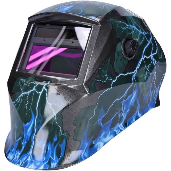 Casque De Soudage Automatique Real Colour ARCCAPTAIN - Champ De Vision Extra Large 10x9 Cm - Ombre 4/9-13 Pour ARC TIG MIG