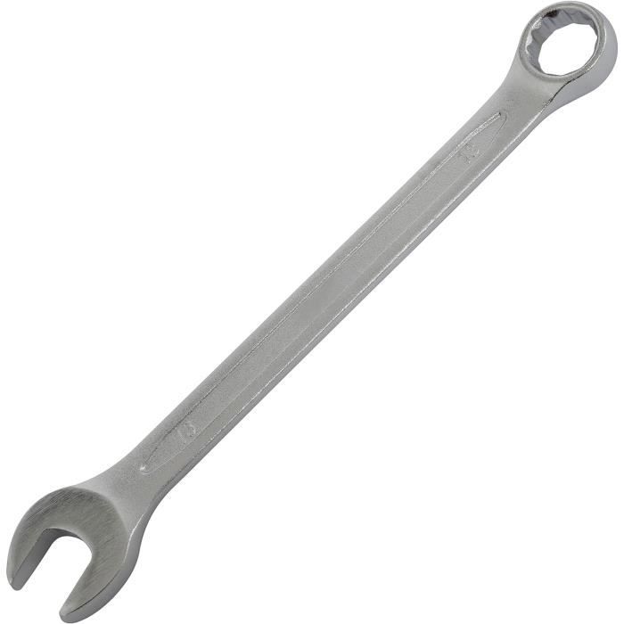 Clé Mixte AERZETIX 24mm - Fourche Et Anneau 12 Pans - Acier Chrome Vanadium