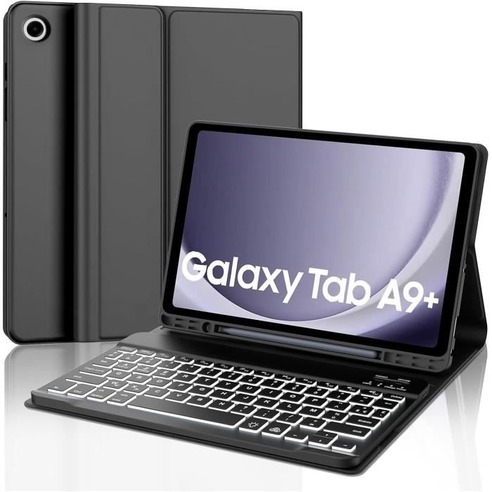 Coque Avec Clavier Pour Galaxy Tab A9+ 11" (SM-X210) - Rétroéclairage RGB, Trackpad