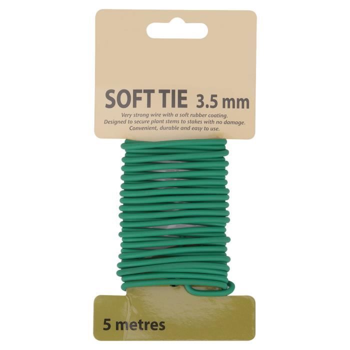 Attaches De Jardin En Fer Enduit Vert - Rouleau De 100 M Avec Cutter Intégré - Pour Plantes Grimpantes, Vignes, Câbles - Souple, Résistant, Multi-usages