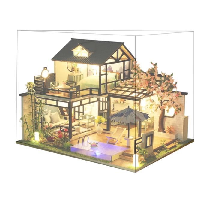 Kit Meubles Maison Poupée 1:24 Maison De Poupée Miniature DIY 1:24 - Kit Créatif Avec éclairage LED Cadeau Enfant Adolescent Kit Meubles Maison Poupée 1:24 Maison De Poupée Miniature DIY 1:24 - Kit Créatif Avec éclairage LED Cadeau Enfant Adolescent