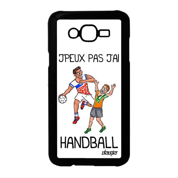 Coque J Peux Pas J Ai Handball J7 Blanc Humour Humoristique Samsung Galaxy J7 Cdiscount Telephonie