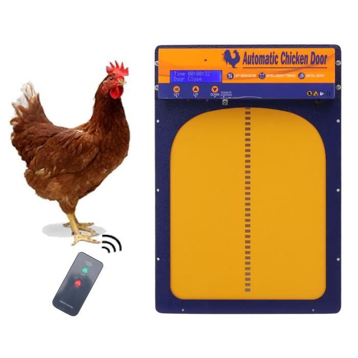 Ouvre-porte Automatique Pour Poulailler - Détection De Lumière - Batterie Incluse - Pour Poules Et Poulets
