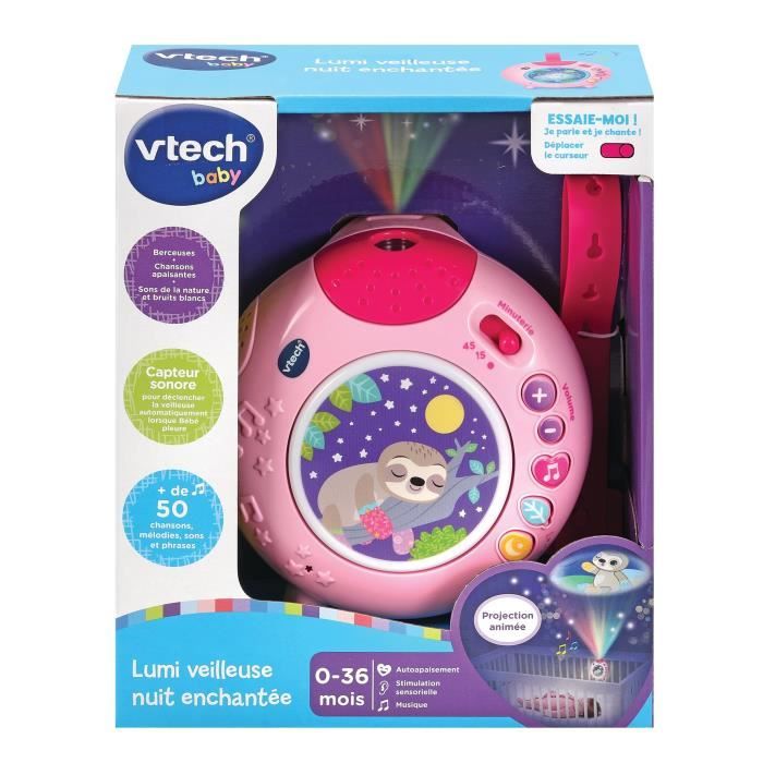 VTech - Lumi Veilleuse Nuit Enchantée Bleue, Vei…