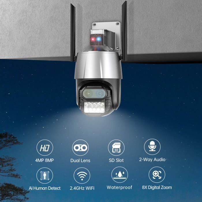 Caméra De Surveillance Extérieure Sans Fil Noterb - Modèle 5225, WiFi, 1 Caméra, Batterie Incluse, Neuve