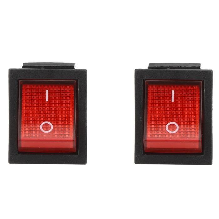 Interrupteur à bascule à lumière LED bleue pour voiture 12 V 20 A 3 Interrupteur à bascule à lumière LED bleue pour voiture 12 V 20 A 3