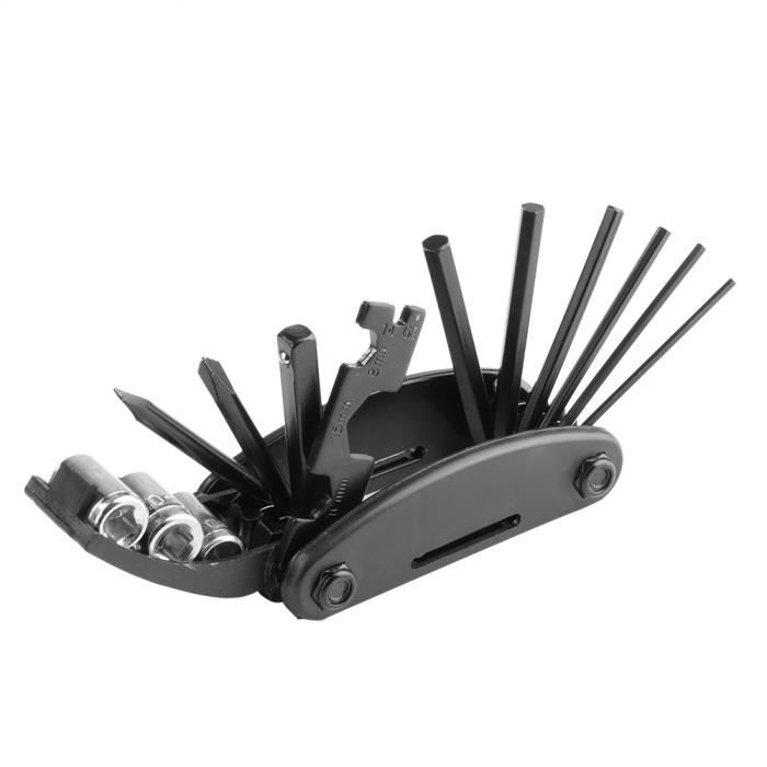 Kit D'outils Multifonction 16 En 1 Pour Réparation De Vélo - Léger Et Complet
