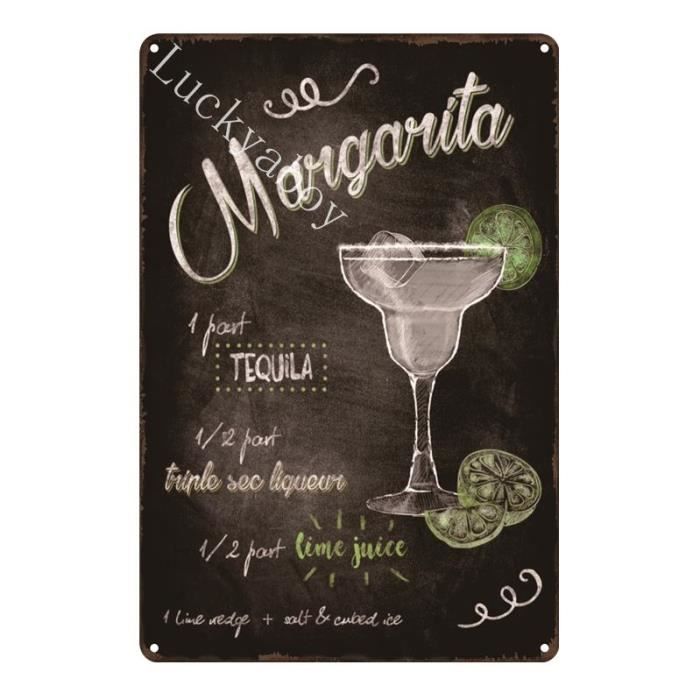 Plaque Murale Vintage Martini – Déco Rétro Bar Ou Salon