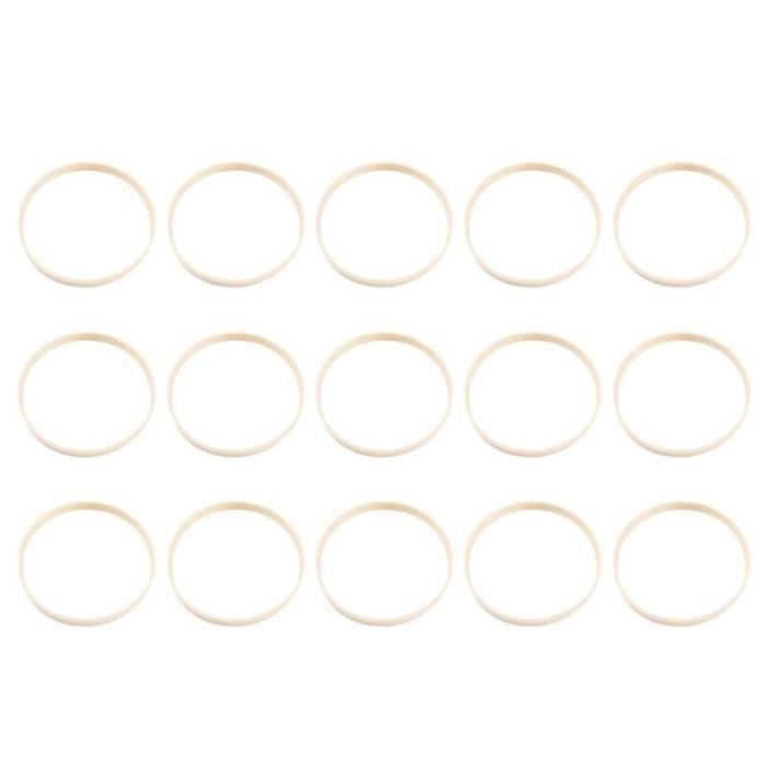 Lot de 20 mini cerceaux à broder en bois, petits cadres artisanaux ronds et ovales en bois pour la fabrication de bijoux DIY, la couture et la présentation de pendentifs  15
