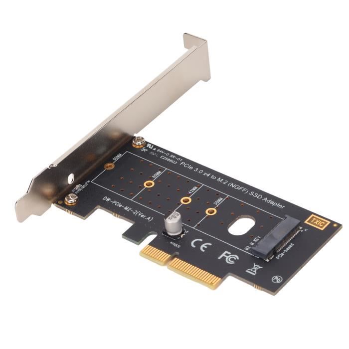 Adaptateur M.2 NVMe PCIe 4.0 Vers PCIe X1 ELUTENG - Convertisseur SSD M-Key B&M 2230 2242 2260 2280 22110