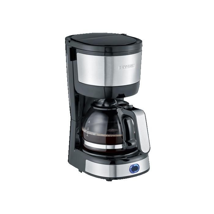 Cafetière filtre compacte SEVERIN - KA4808 4 tasses filtre permanent plaque chauffante inox brossé noir