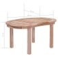 Regisi Table Basse Table D Exterieur Bois De Teck Massif Pour