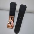 Accessoires pour montre HUBLOT pour hommes et femmes bracelet en caoutchouc étanche noir only black strap|19mm -MEAI24032-1
