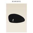 Étiquette blanche noire - Taille unique - Béret brodé kangourou Kangol pour hommes et femmes, Section mince V-1
