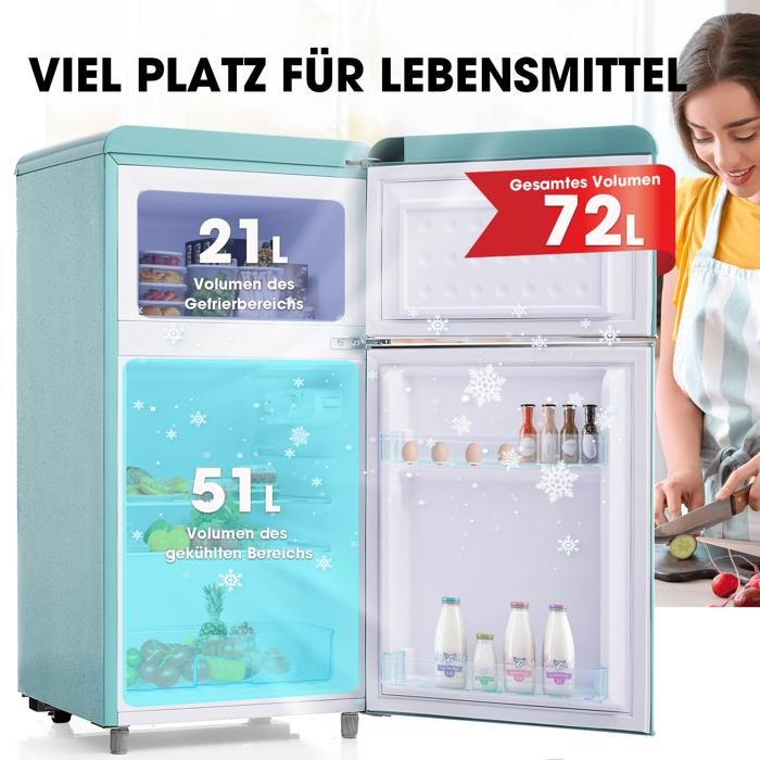 Autocollant Vinyle Pour Frigo – Éclaboussure Abstraite Magenta Et Cyan – Décoration Removable Waterproof