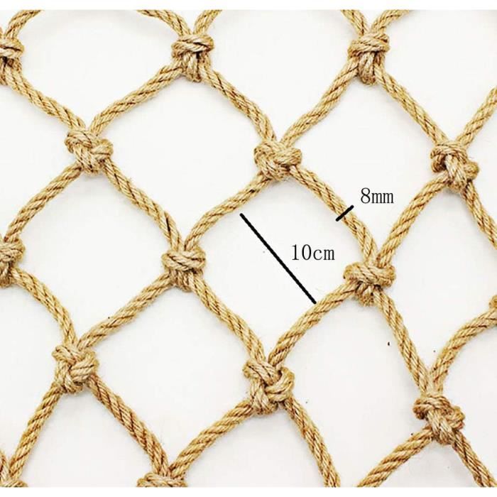 Polyvalent Filet De Corde De Chanvre 8Mm D'Épaisseur Corde De Jute ...