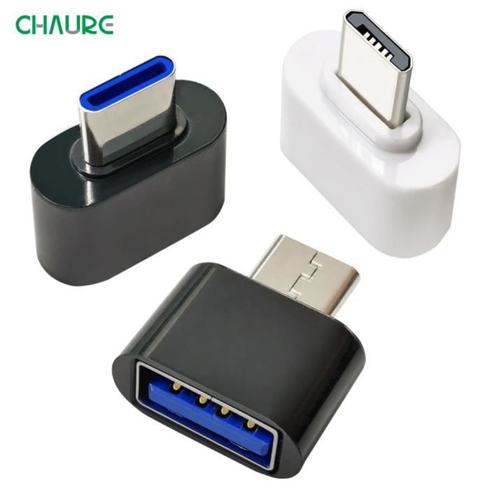 Adaptateur USB-C Mâle Vers USB Femelle 3.0 - Connexion Facile Pour Téléphone, Tablette Et Ordinateur